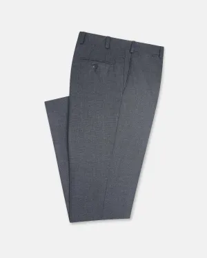 Made-in-Canada Gray Ticweave Wool Trouser Anti Pilling Fabric