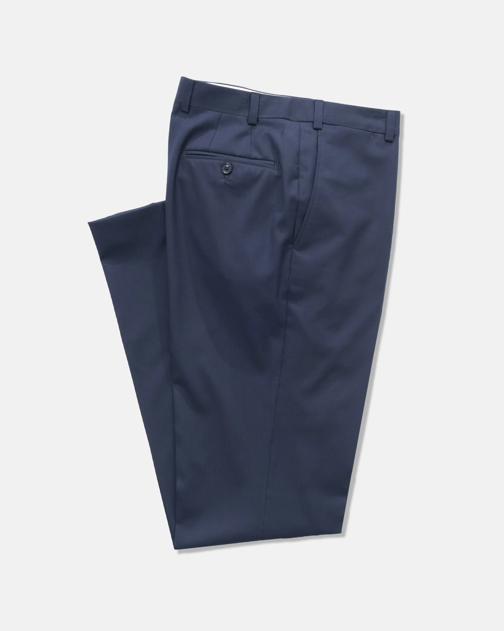 FlexibleMobility Made-in-Canada Navy Tropical Wool Trouser