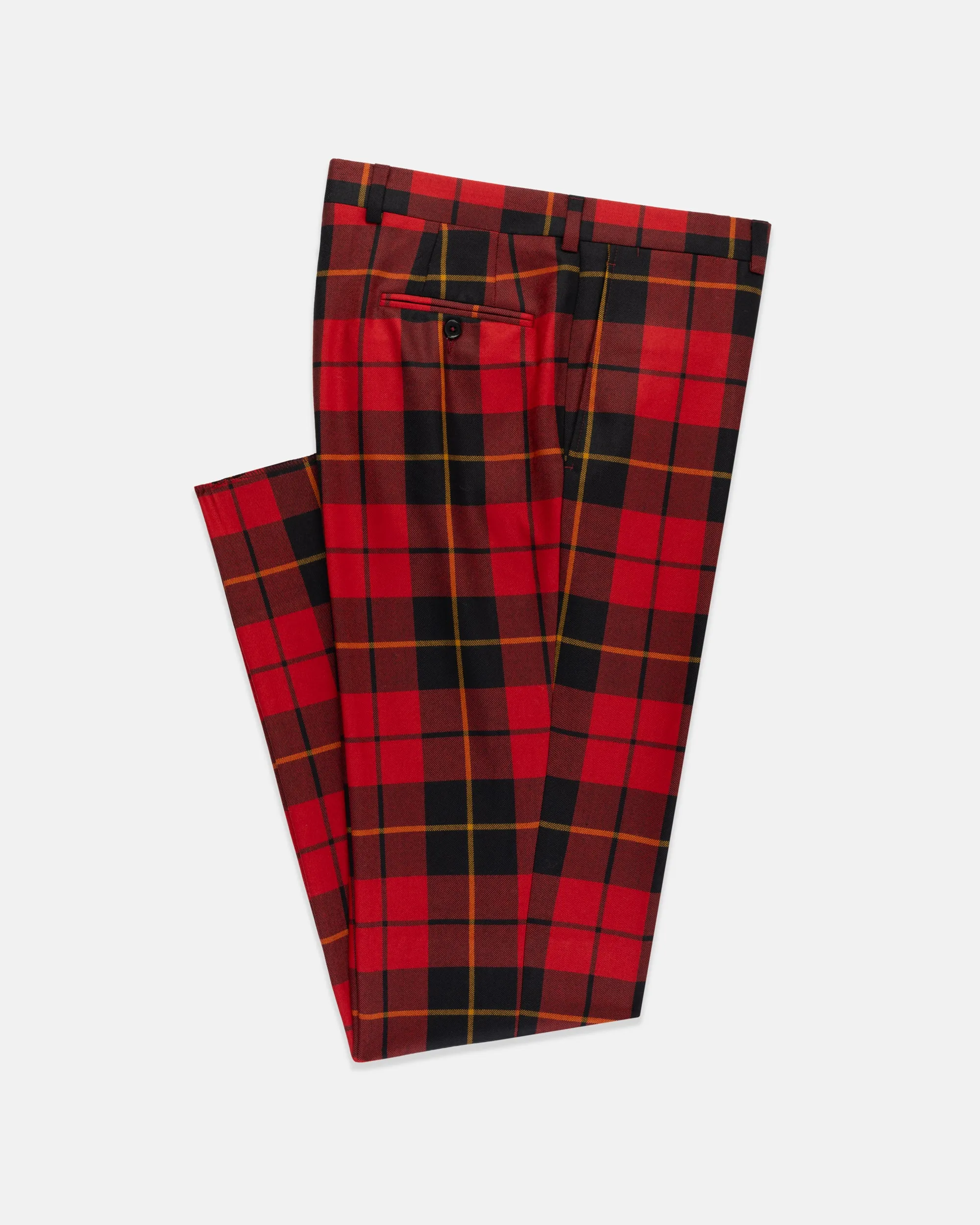Workout-ready Made-in-Canada Wallace Tartan Wool Trouser
