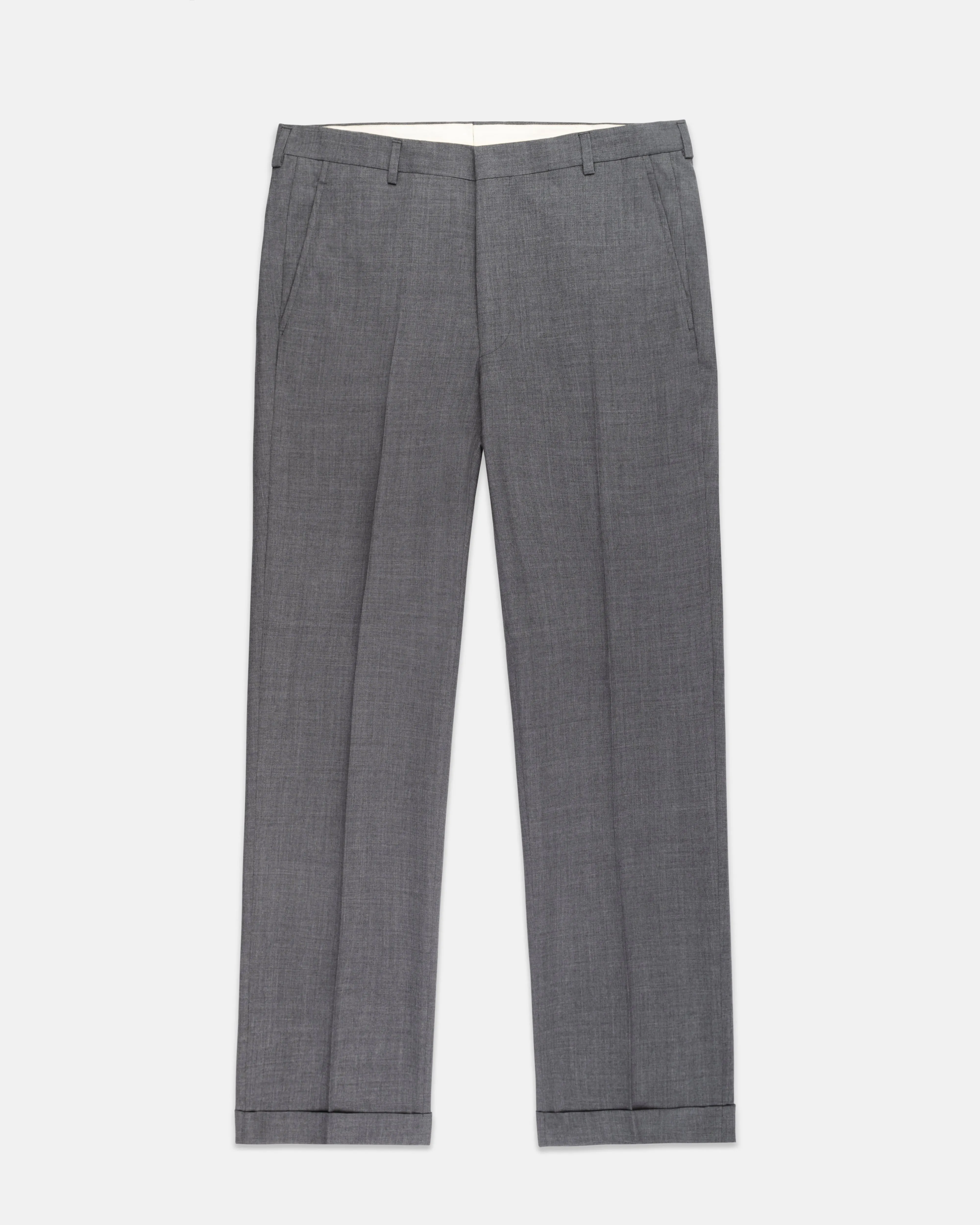 Temperature Regulating Move Freely Made-in-USA Medium Grey Fox Air Wool Trouser
