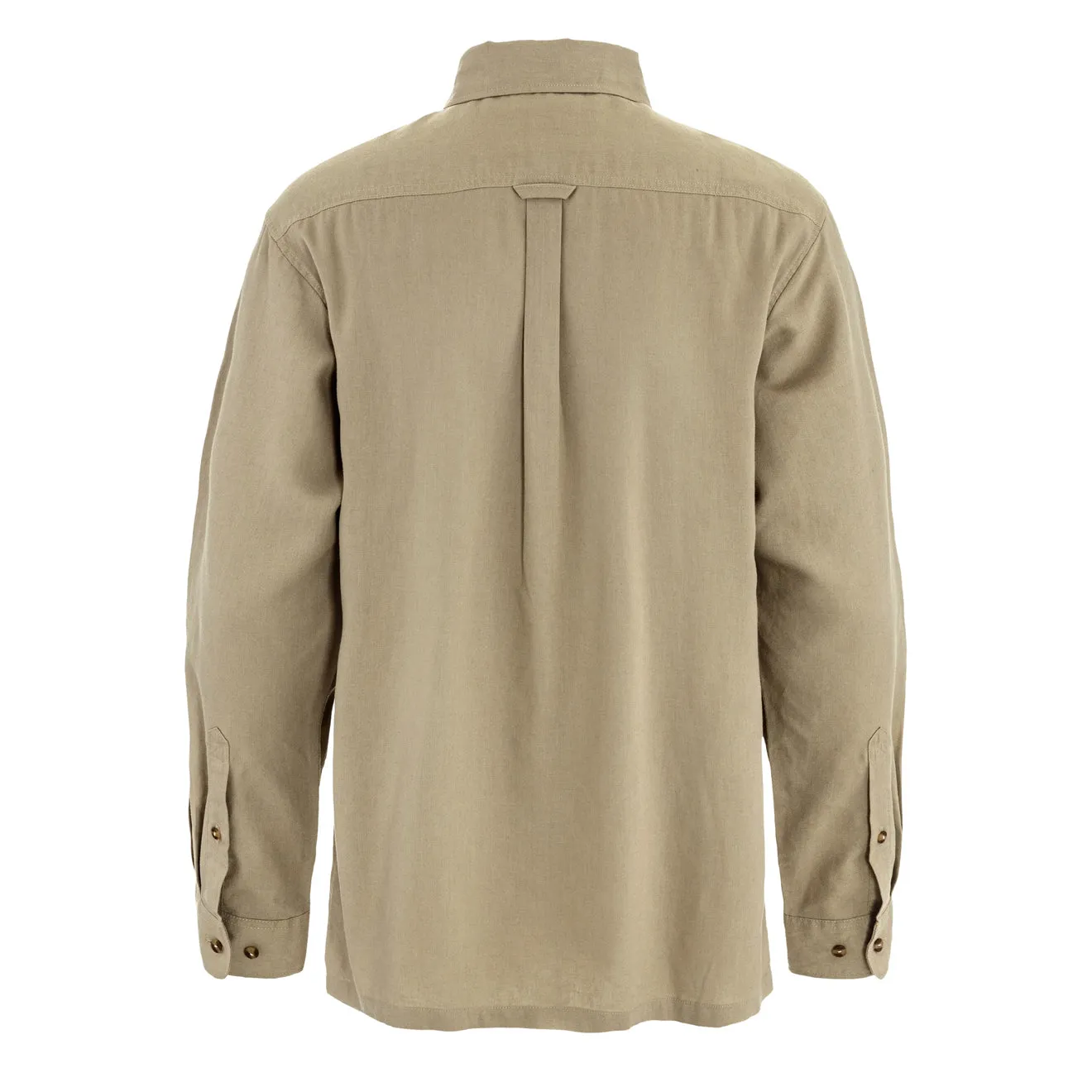 Fjallraven Ovik Relaxed Hemp Shirt LS Sand Stone Lightweight Wear
