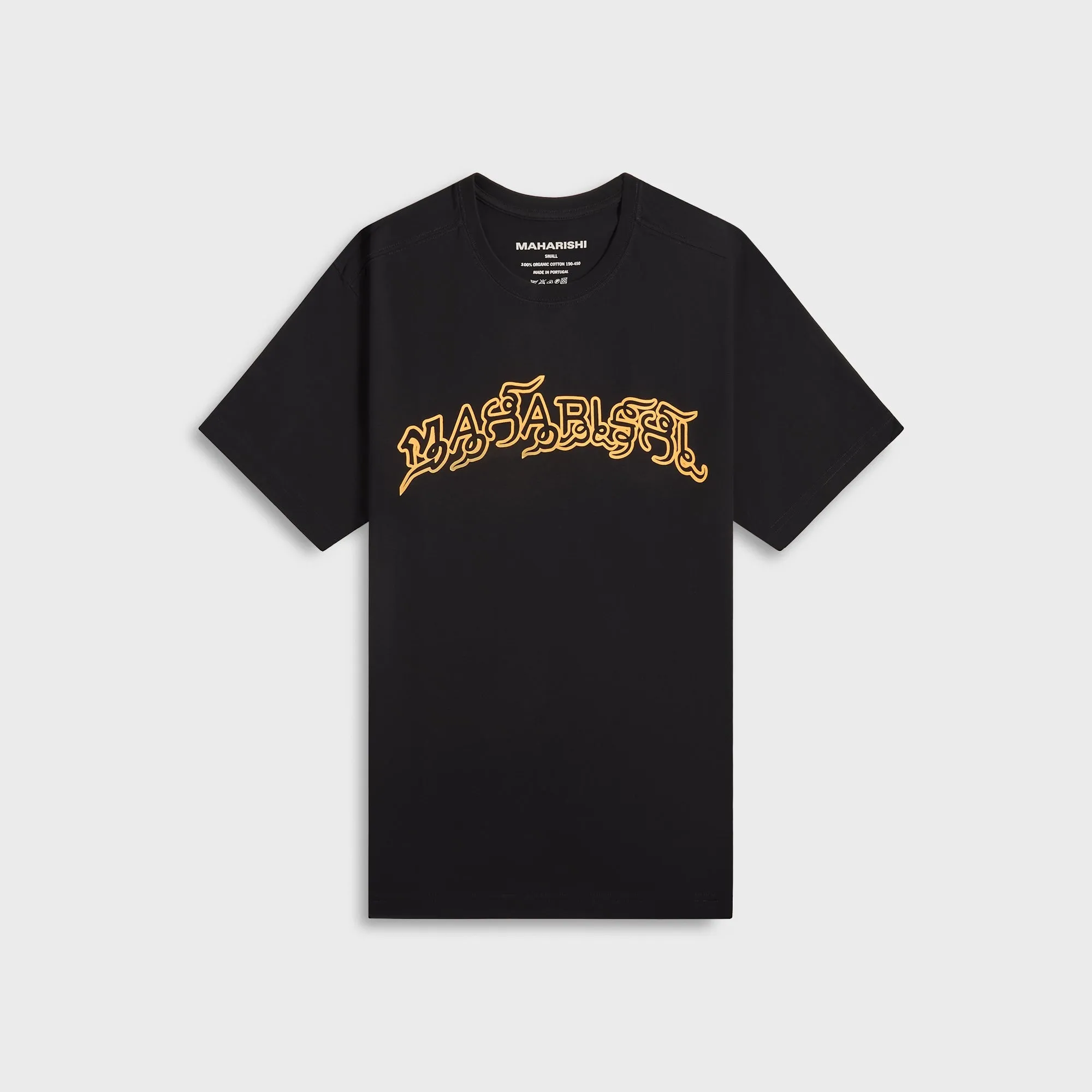 Maharishi 1489 Muay Thai Tiger Dragon Tee - Black Durable Collar Construction