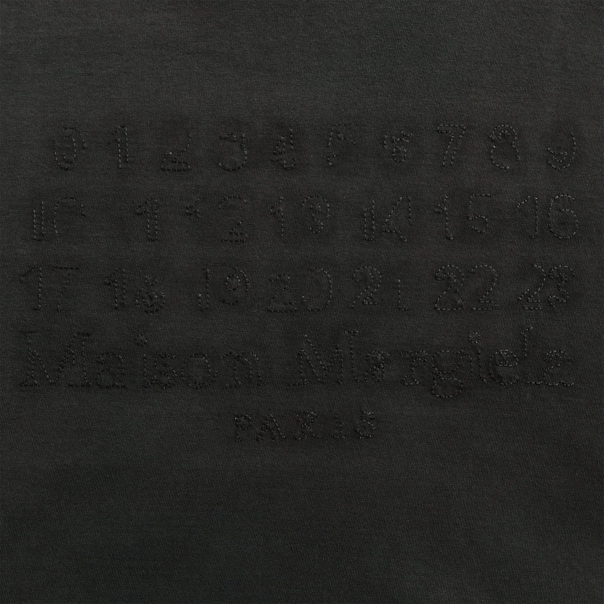 Casual Flex Wear Maison Margiela Tee - Washed Black