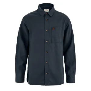 Seasonal Trend Thermal regulation Fjallraven Ovik Relaxed Hemp Shirt LS Dark Navy