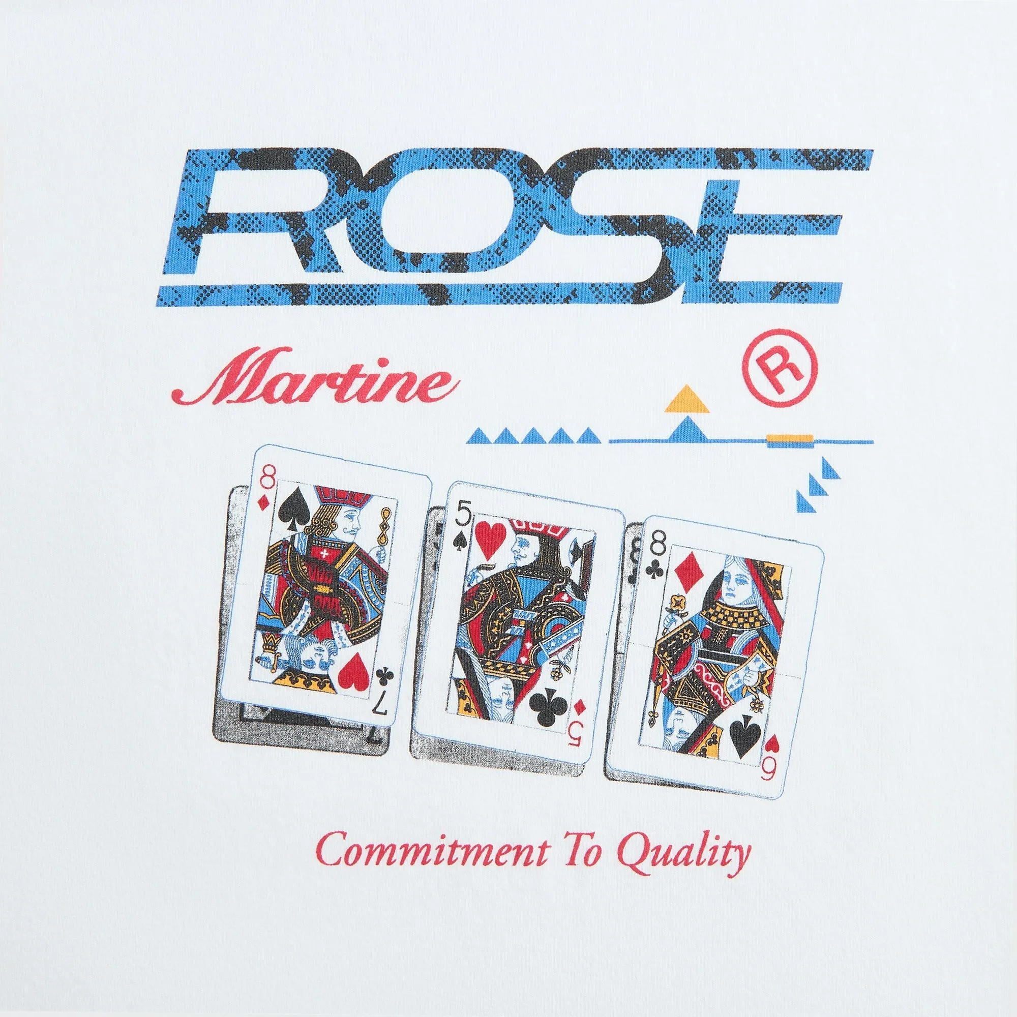 Chic Cut Award-winning Martine Rose Playing Cards Oversized Tee - White