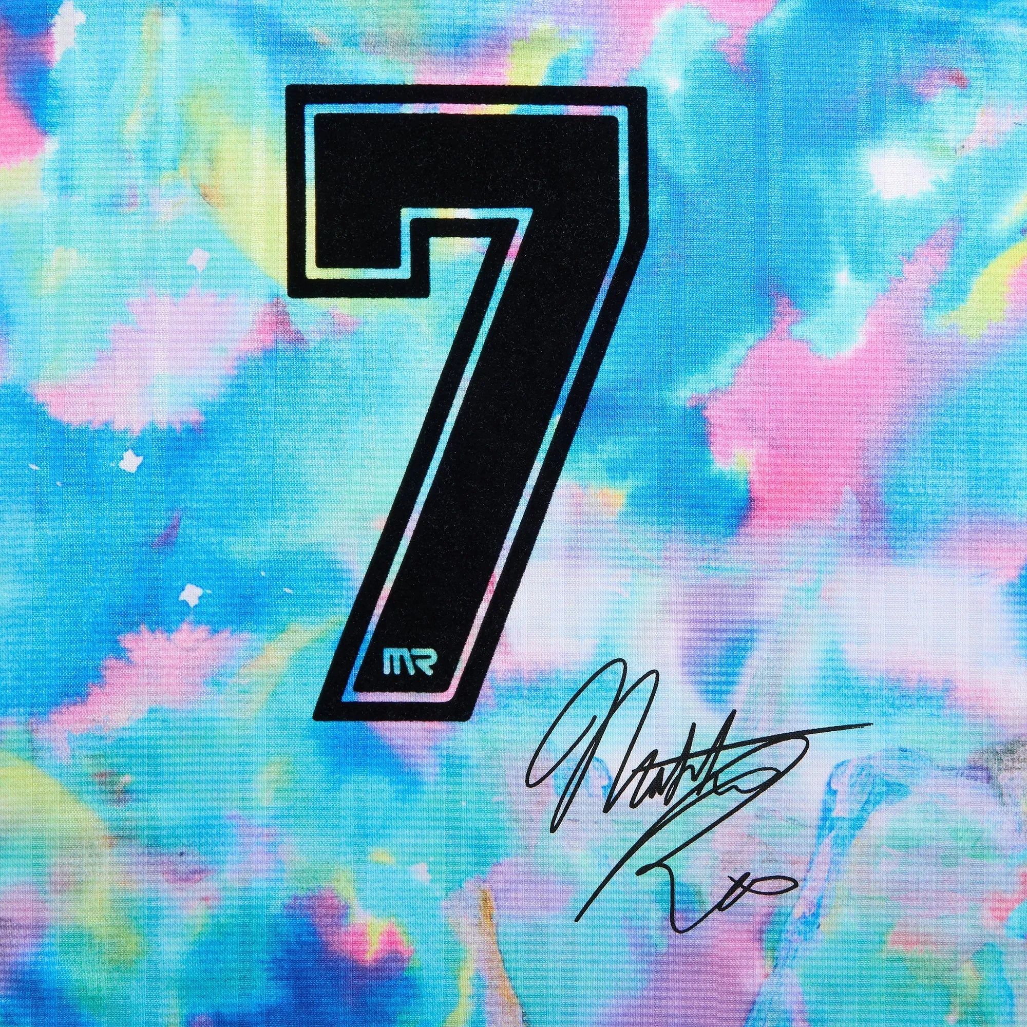 High Durability Weave Light Layer Martine Rose Printed Football Top - Blue Watercolor