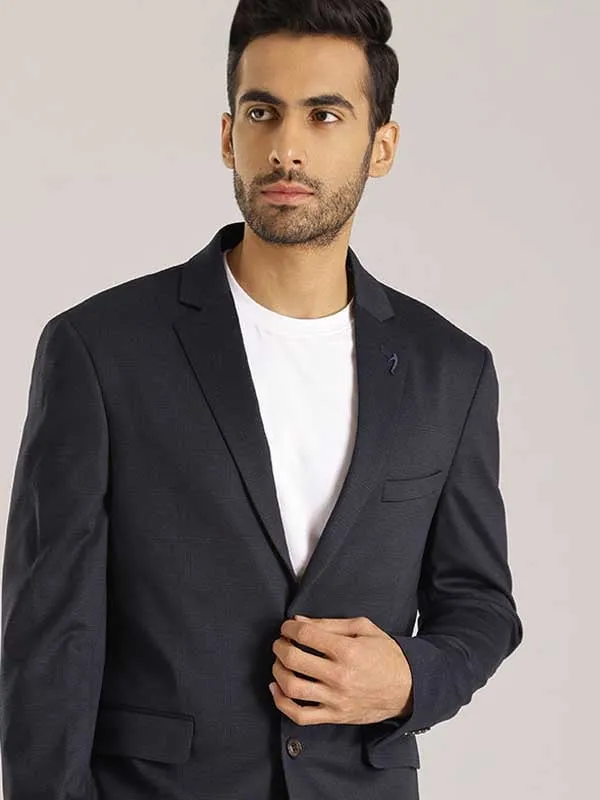 Stylish Comfort Men Checked Full Sleeve Casual Blazer