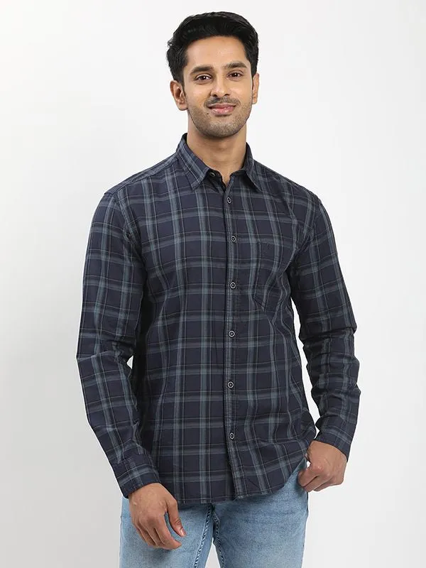 Men Checked Full Sleeve Cotton Shirt Organic Cotton Trendy Look