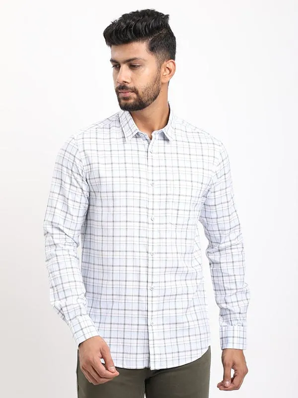 Men Checked Full Sleeve Cotton Shirt tall size
