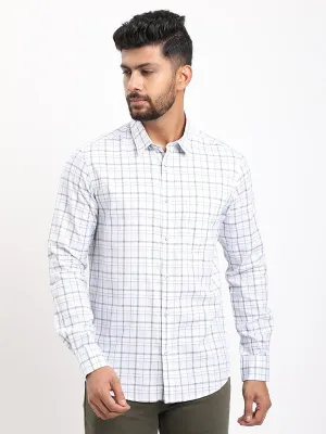Men Checked Full Sleeve Cotton Shirt tall size