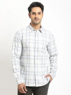 Easy Fit Teen Fashion Men Checked Full Sleeve Cotton Shirt