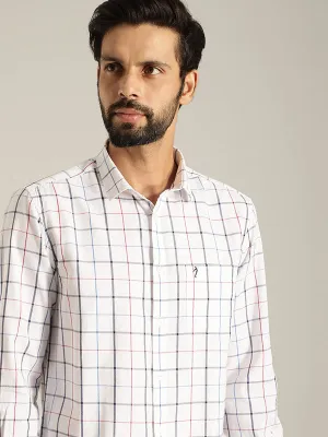 Trendy Vibes Men Checked Full Sleeve Cotton Shirt