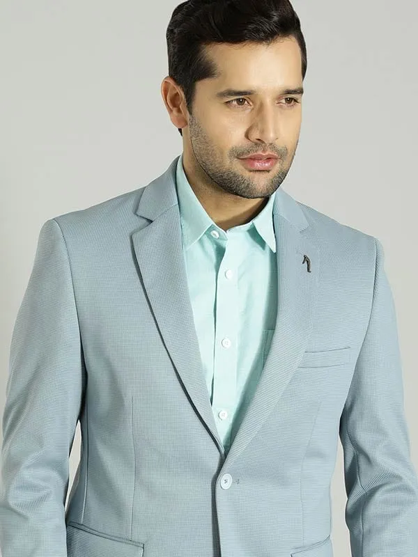 Hooded Versatile Design Extra Layer Piece Men Solid Full Sleeve Casual Blazer