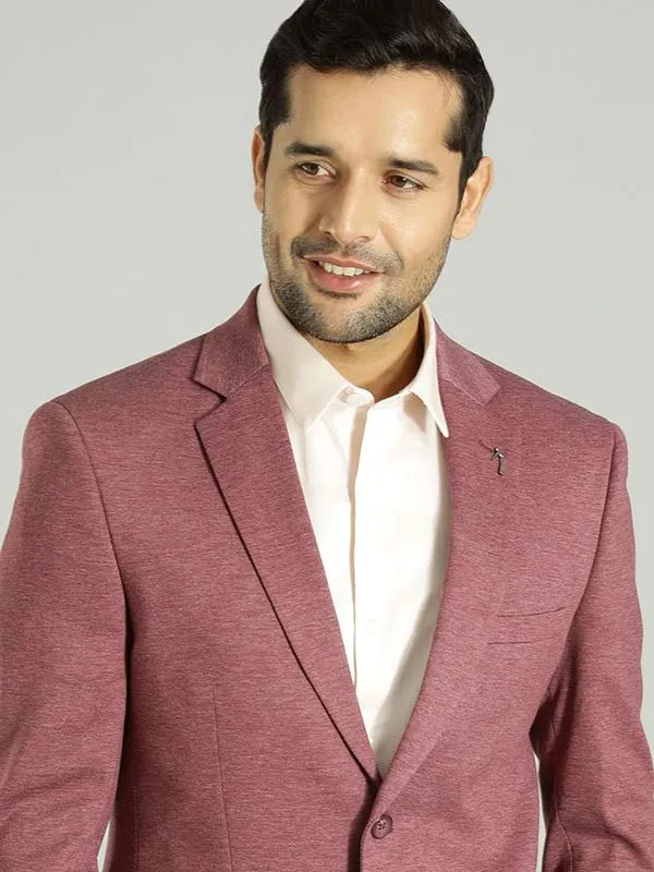 Men Solid Full Sleeve Casual Blazer clean design