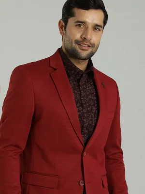 Men Solid Full Sleeve Casual Blazer Weekend Casual Fit