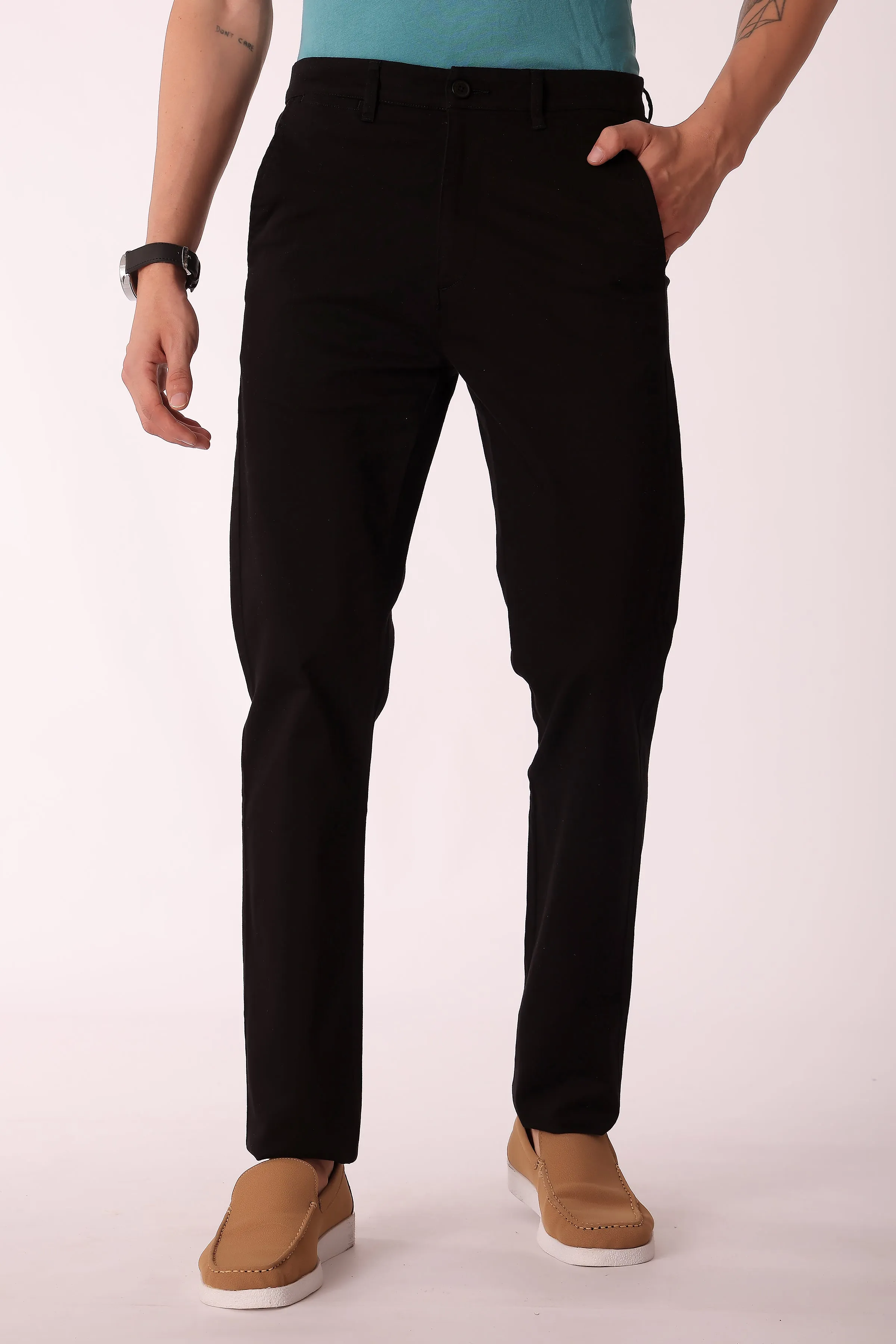 Blackout fabric Men's Cotton stretch Slim Fit Chinos