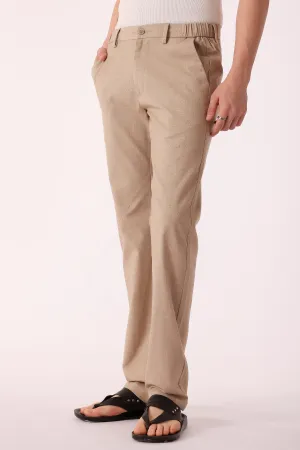 Men's Cotton stretch Slim Fit Chinos Breathable Waist Flexible Durability
