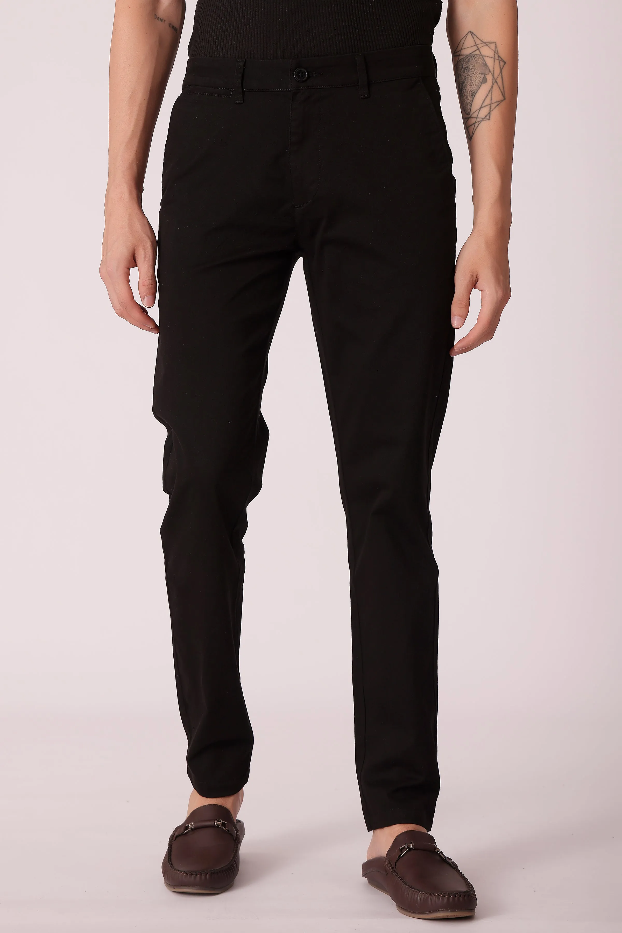 NonRestrictiveFit Water Repellent Coating Men's Cotton stretch Slim Fit Chinos