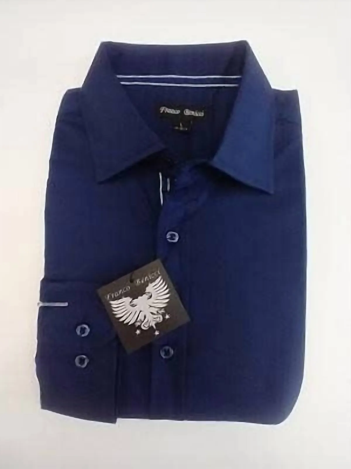 Light Wear Men's Long Sleeves Dress Shirt In Navy