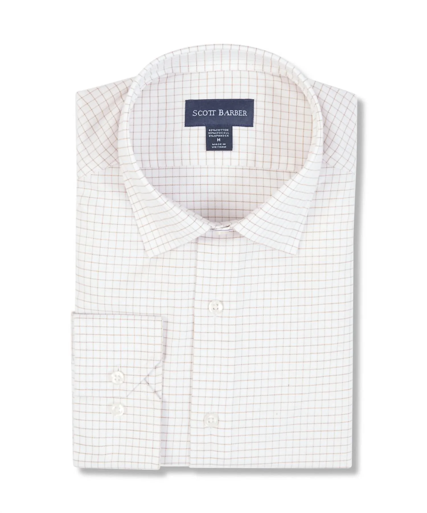 Men's Robby Check In Cream color block Timeless Appeal