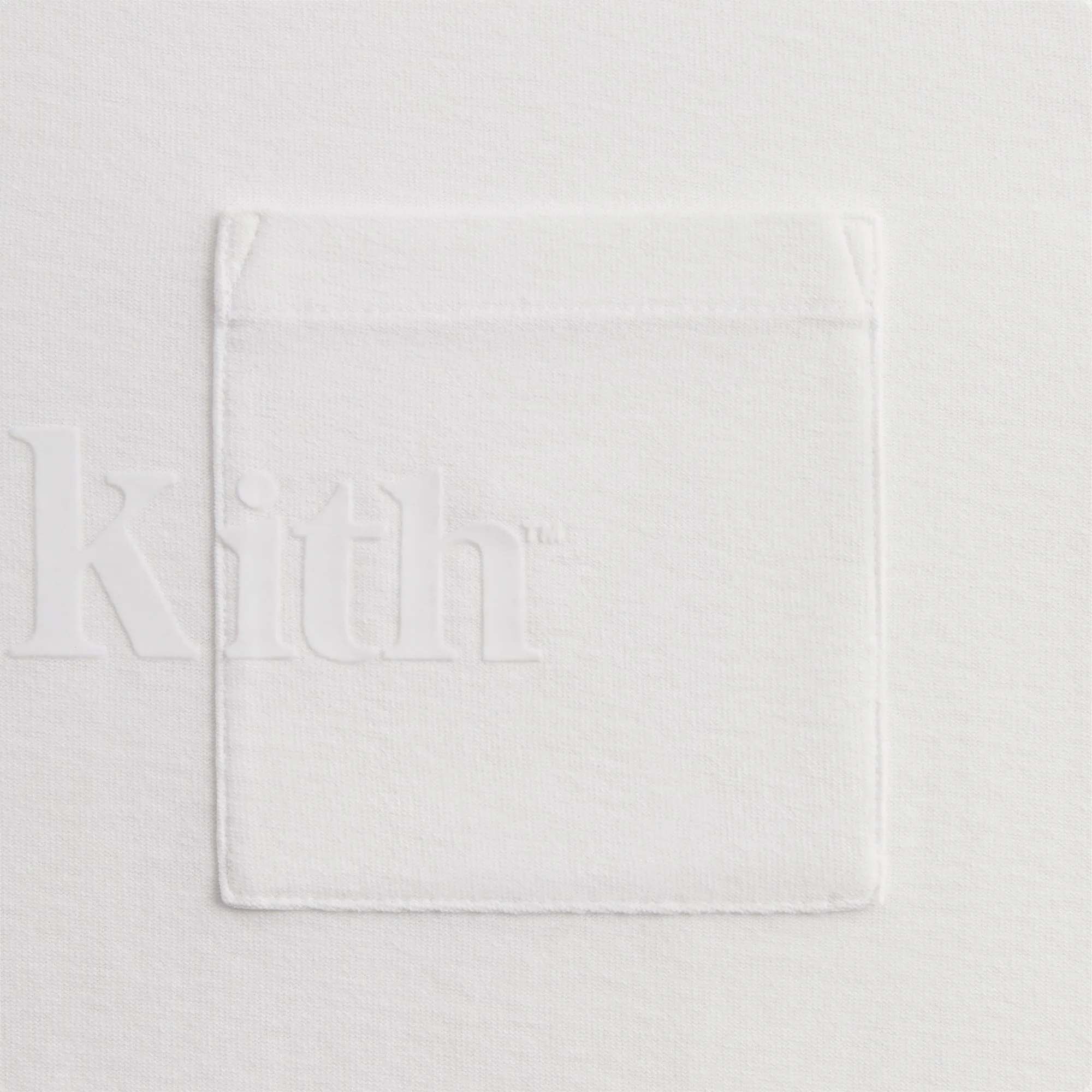 Kith Long Sleeve Quinn Tee - White Weekend Wardrobe Sustainable