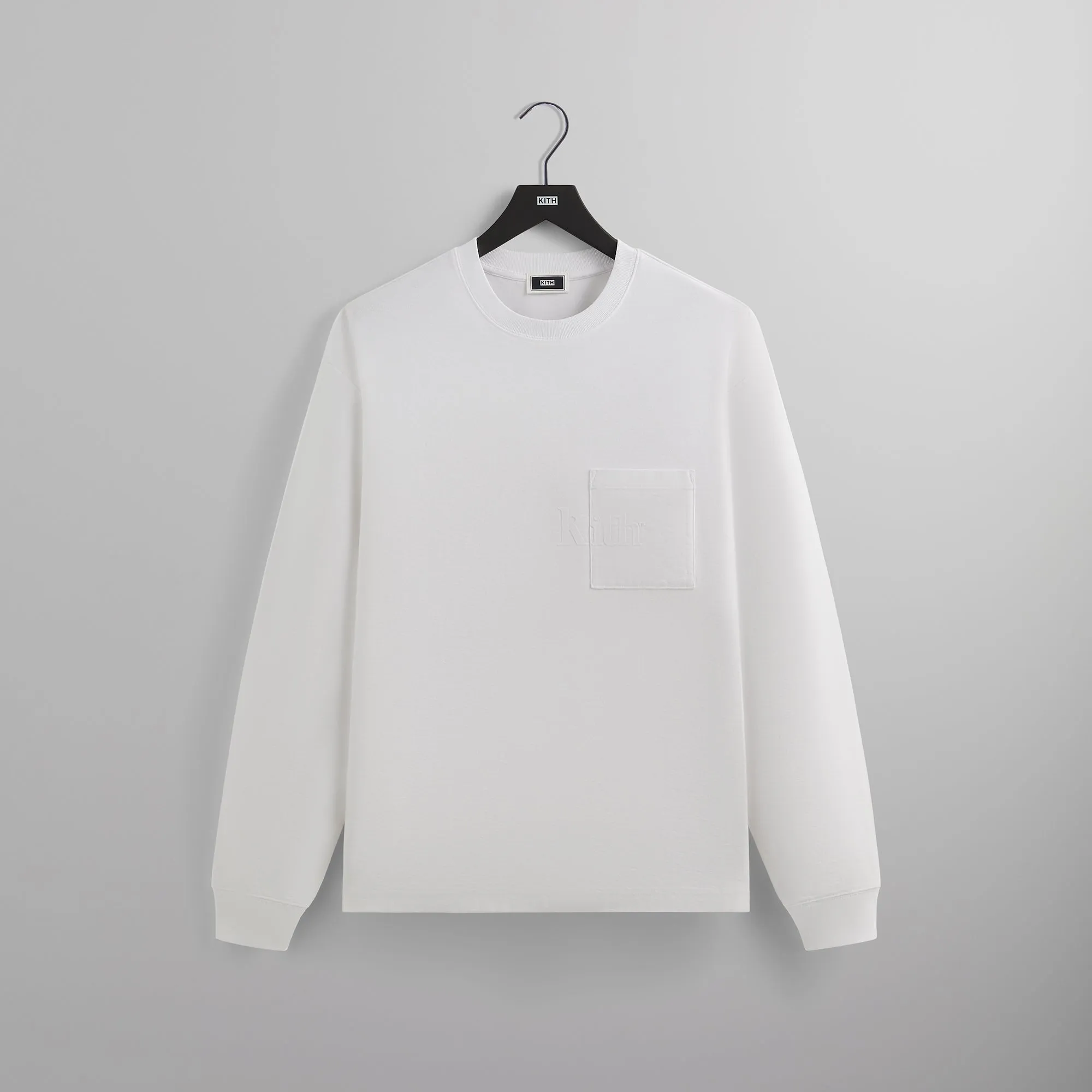 Active Layers Oversized Cut Kith Long Sleeve Quinn Tee - White