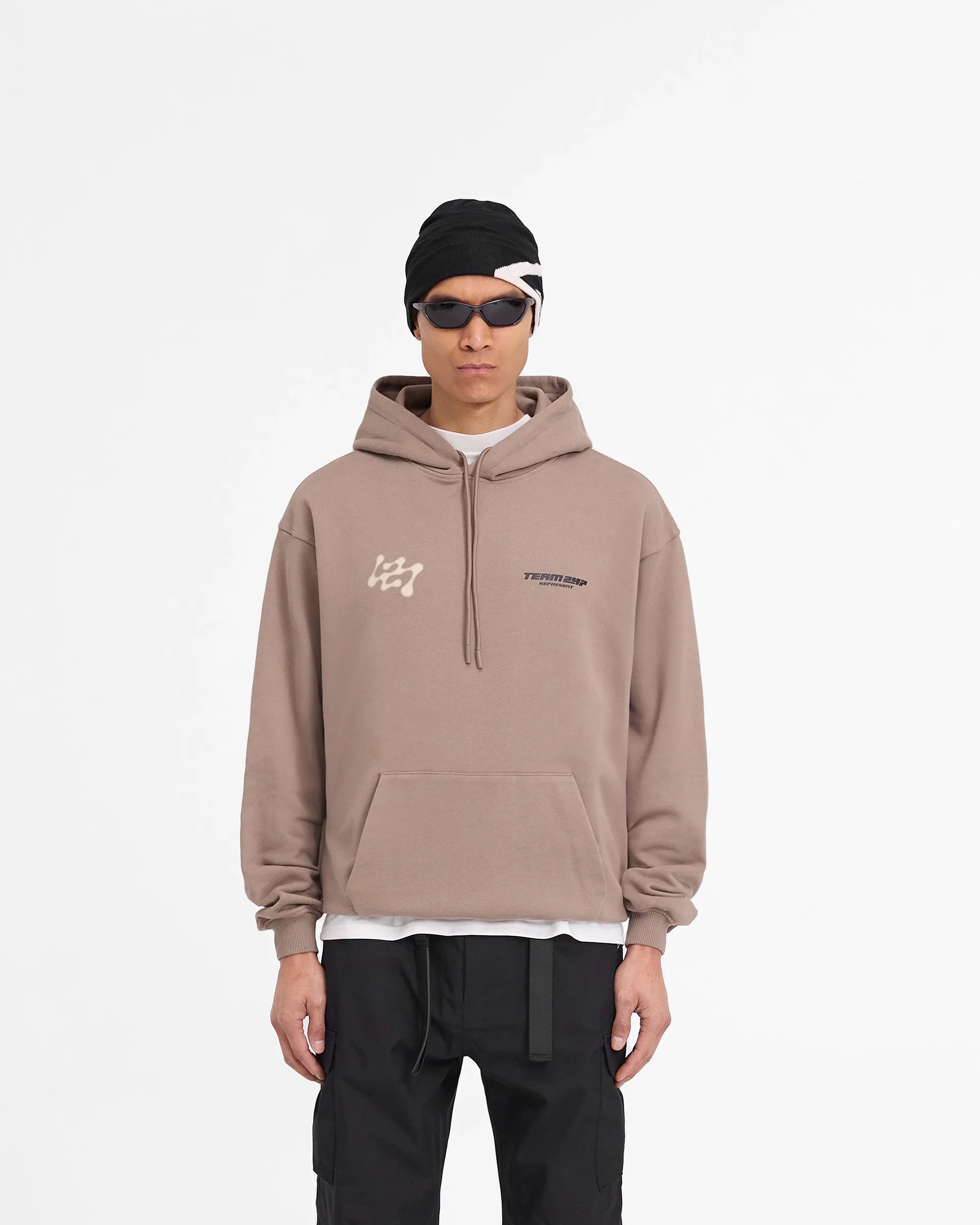 247 Future Terrains Oversized Hoodie - Umber Comfortable Outfit