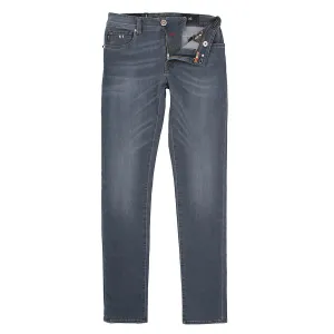 Double Layered Knees Tramarossa - Leonardo Slim SOI21 Jeans in Grey Wash