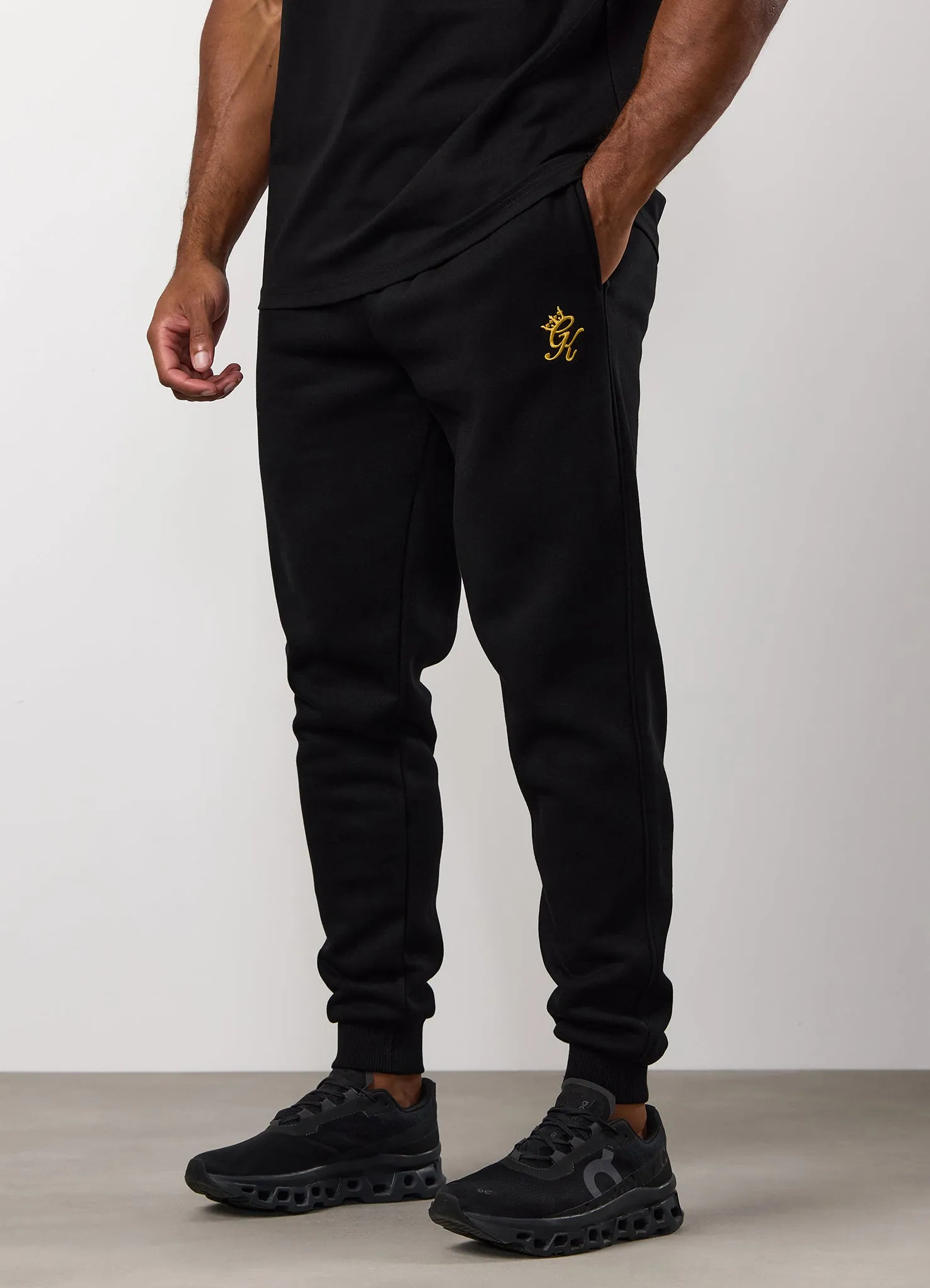 Gym King Fundamental Fleece Jogger - Black/Gold All Season Fit All Occasion