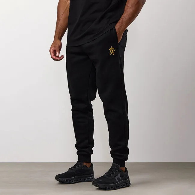 Stretch Layer Fit Gym King Fundamental Fleece Jogger - Black/Gold