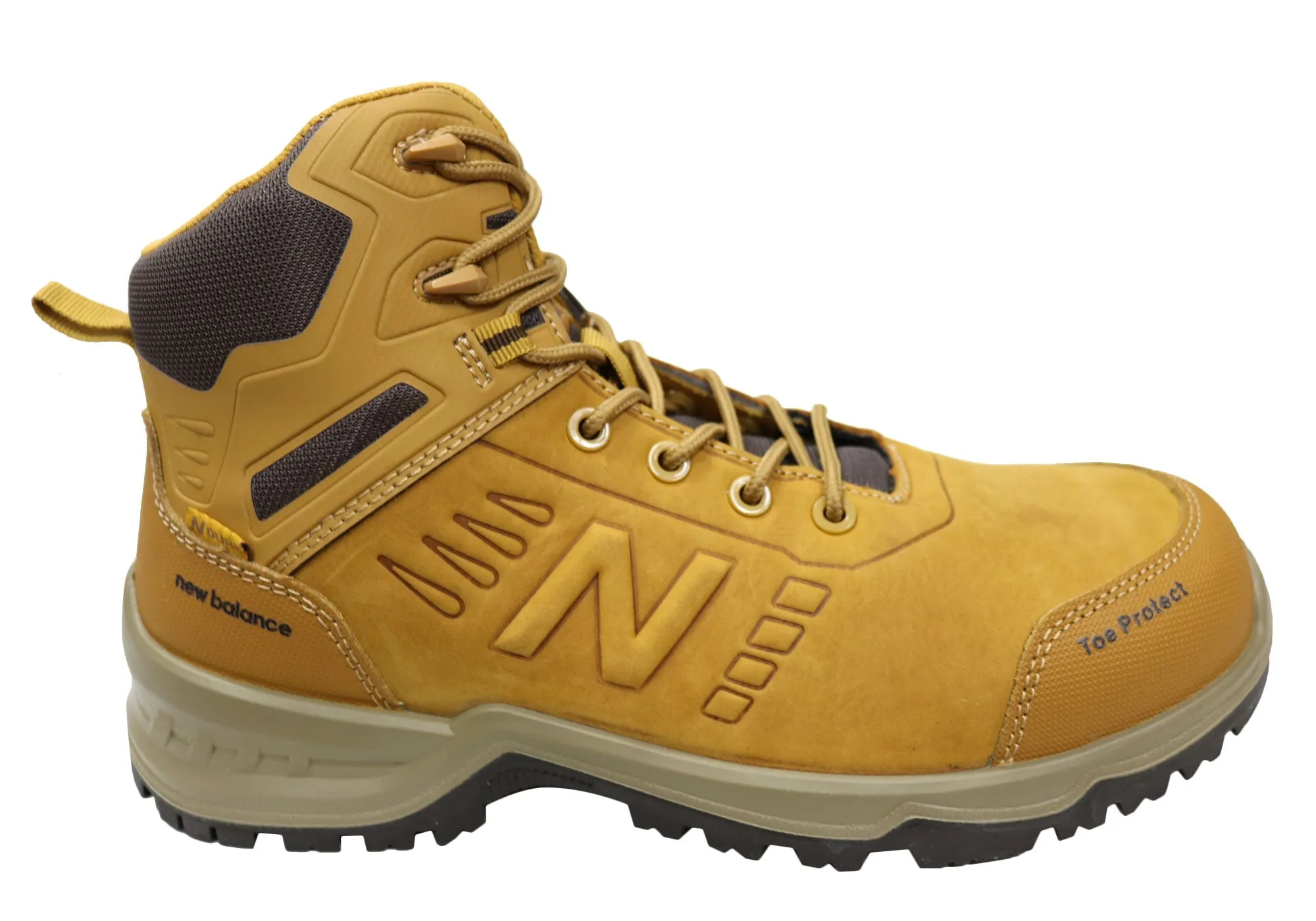 New Balance Contour Mens Leather Composite Toe 4E Extra Wide Boots Soldier Beach Walk