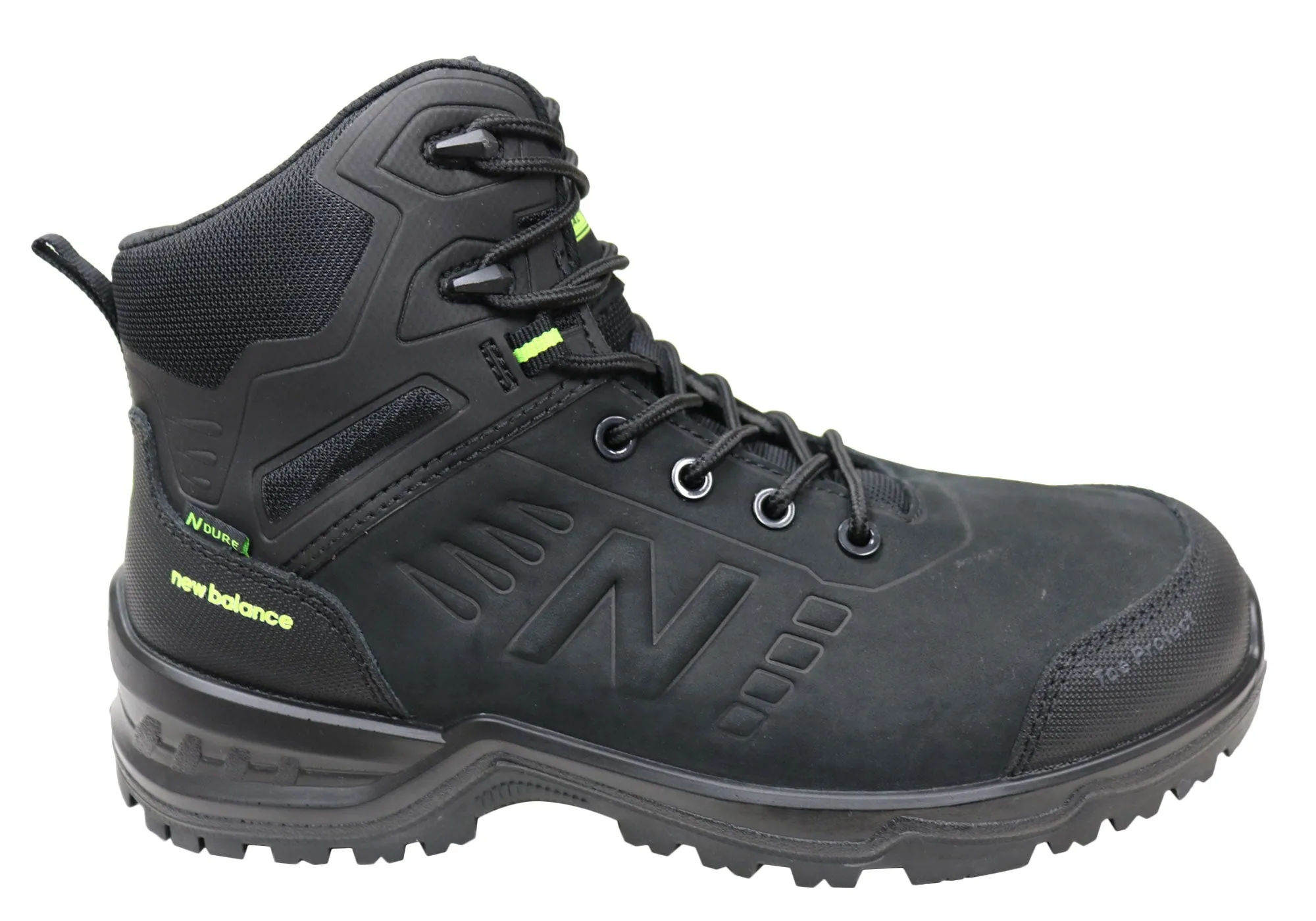 New Balance Contour Mens Leather Composite Toe 4E Extra Wide Boots Rough Ready