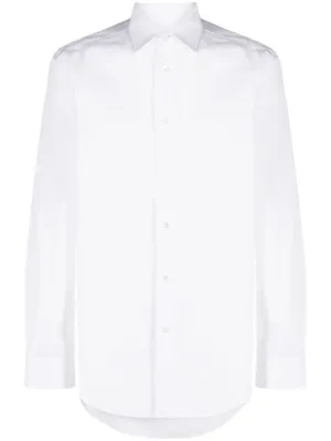 Slim Fit White Shirt With Artist Stripe Detailing Comfortable Fabric All Purpose Weave Design