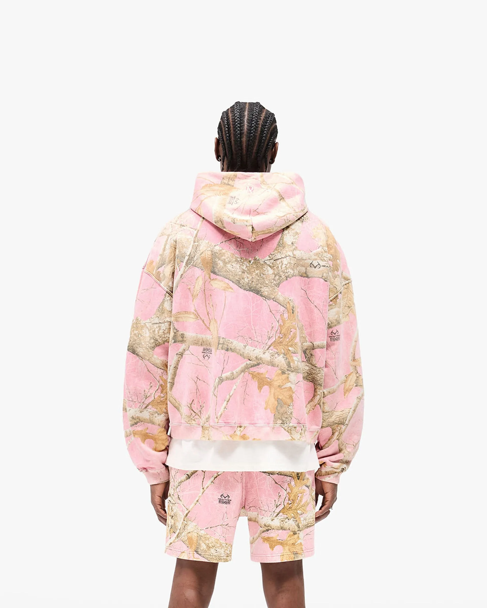 Outdoor Active Realtree? Boxy Hoodie - Washed Pink Camo