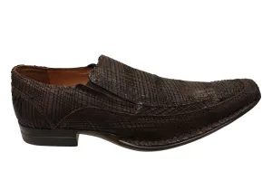 Classic Toe Cap GLIF Vyper Mens Leather Slip On Dress Shoes