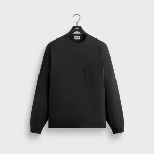 Moisture Management Kith Long Sleeve Leonard Pocket Tee - Black