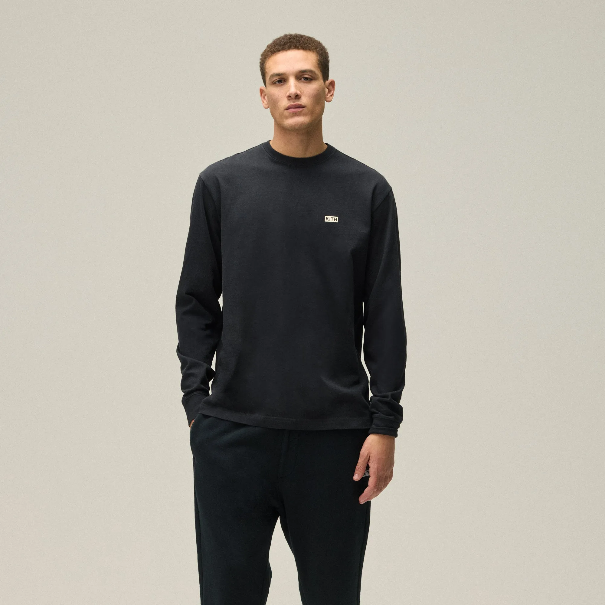 Kith Long Sleeve LAX Tee - Black All Day Wear Soft Material