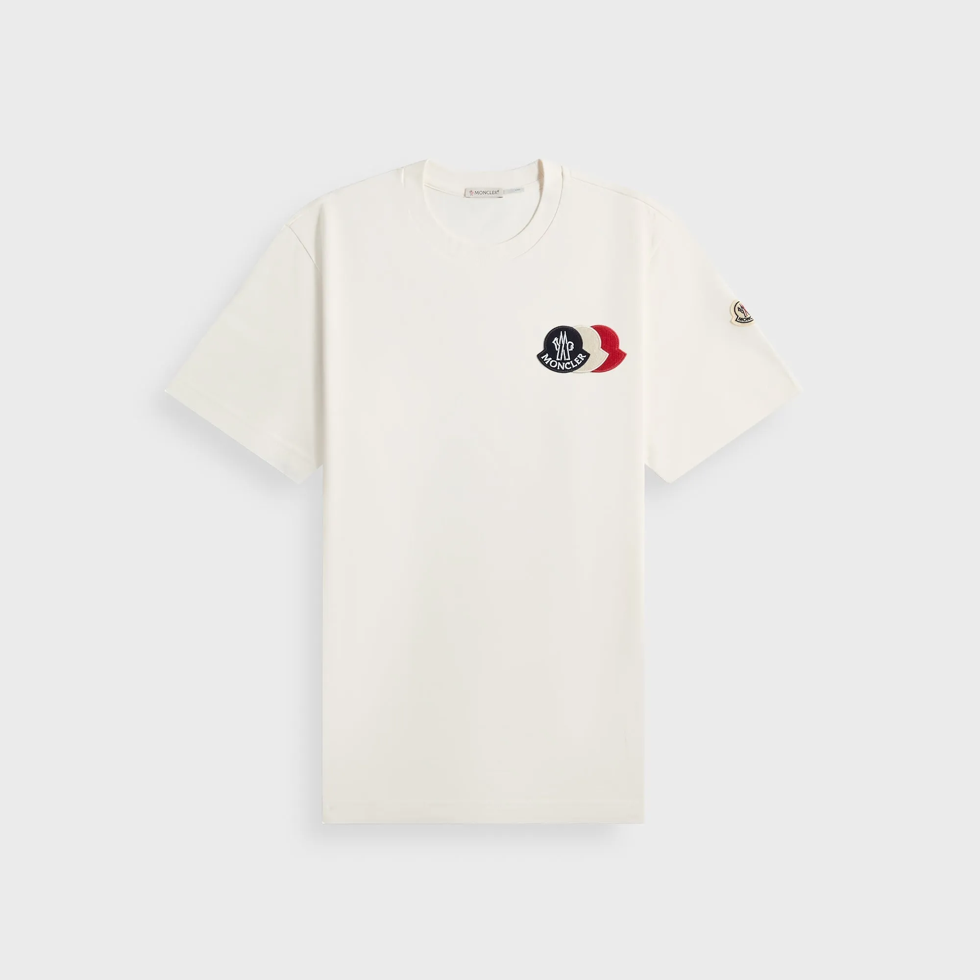 Breathable Performance Wear Moncler Tee - White