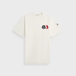 Breathable Performance Wear Moncler Tee - White
