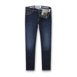 Jacob Cohen - M06 Nick Dark Denim Jeans With Black/Gold Badge Outdoor Enthusiast Premium Home Comfort