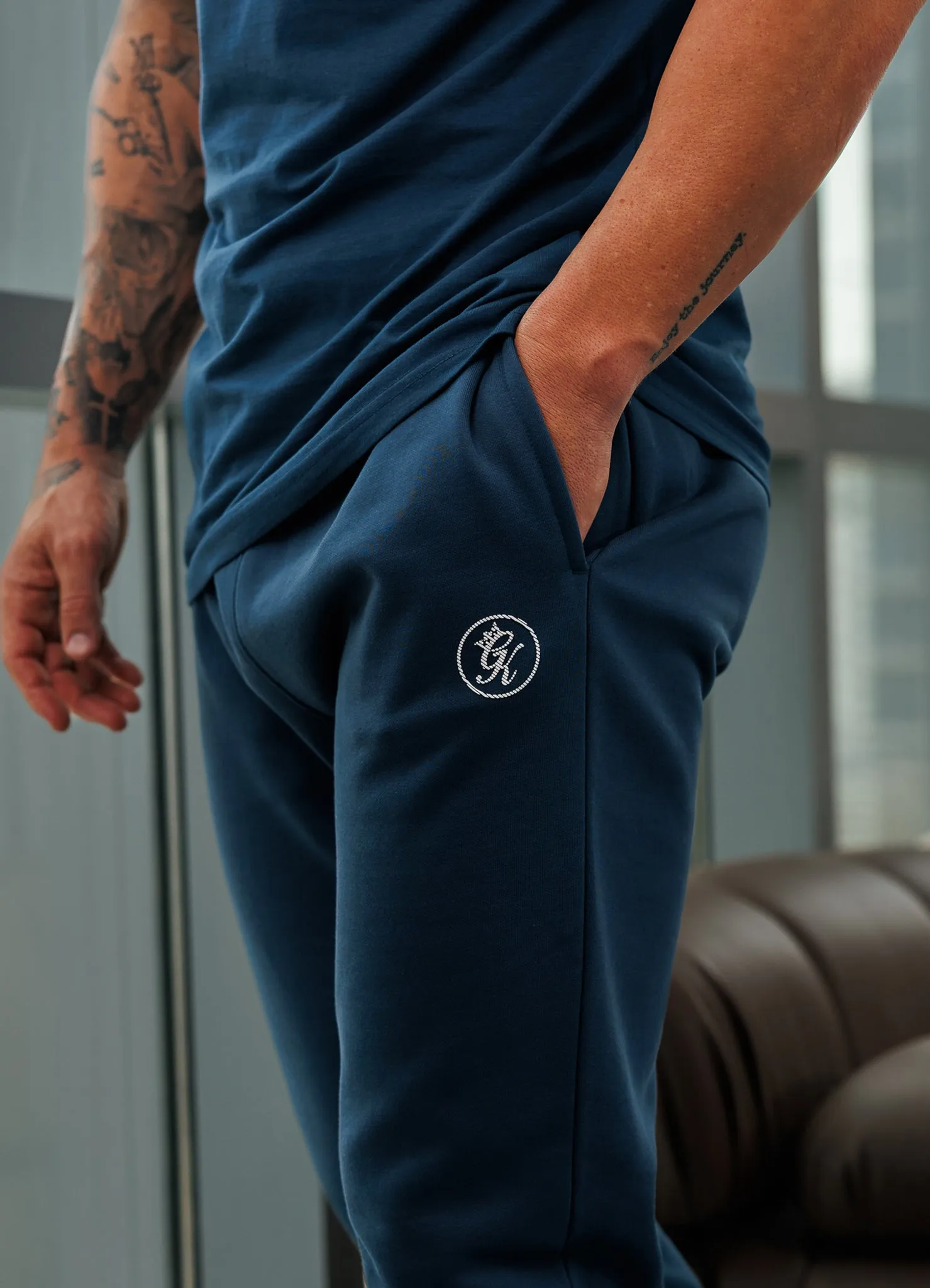 Gym King Pro V2 Jogger - Moonlight Blue Soft Stretch OrganicCotton