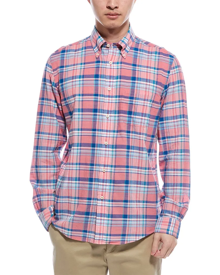 Lightweight Layers Brooks Brothers Madras Regular Fit Shirt