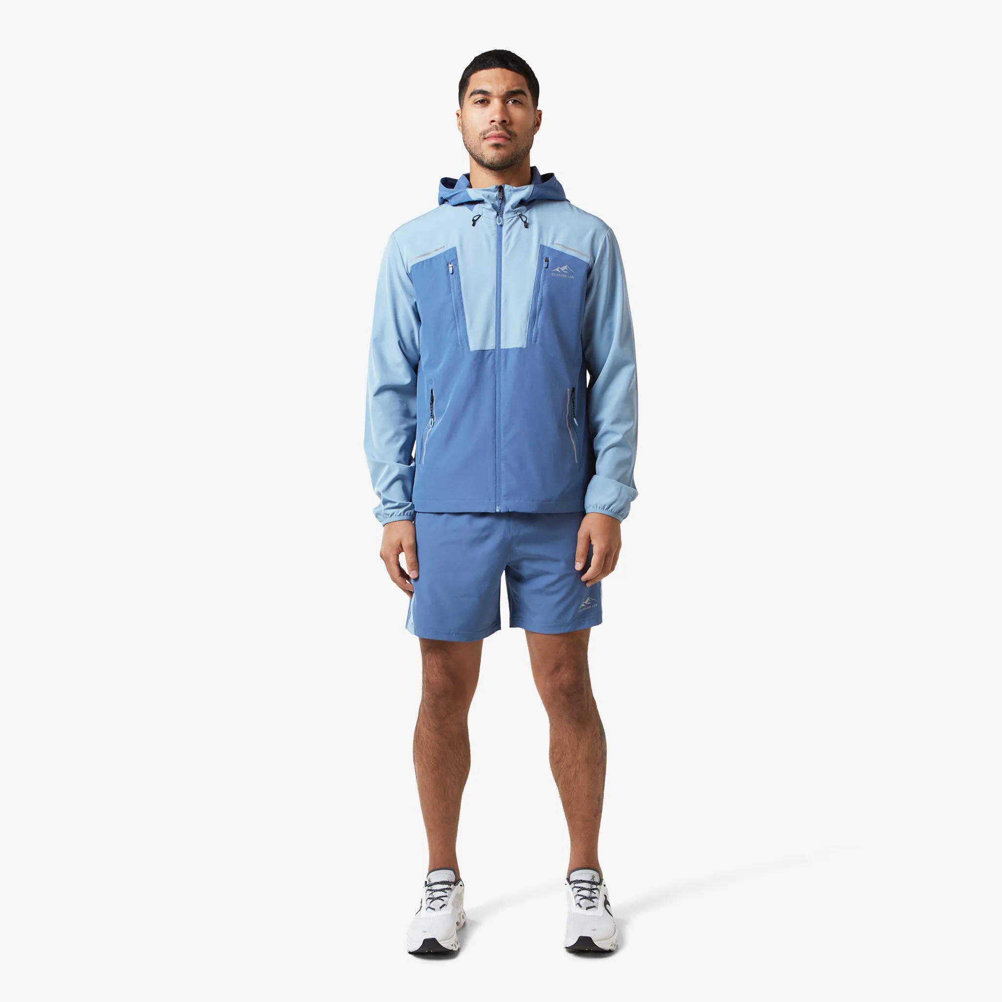 OdorResistantTreatment Warmth Retention Technology Reflect Detail Colourblock Jacket | Light Blue