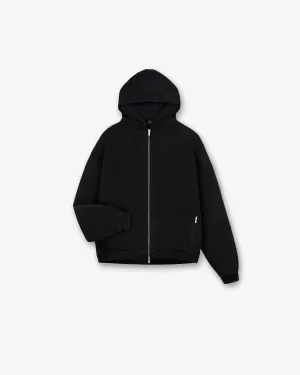 Initial Oversized Zip Hoodie - Black teens'