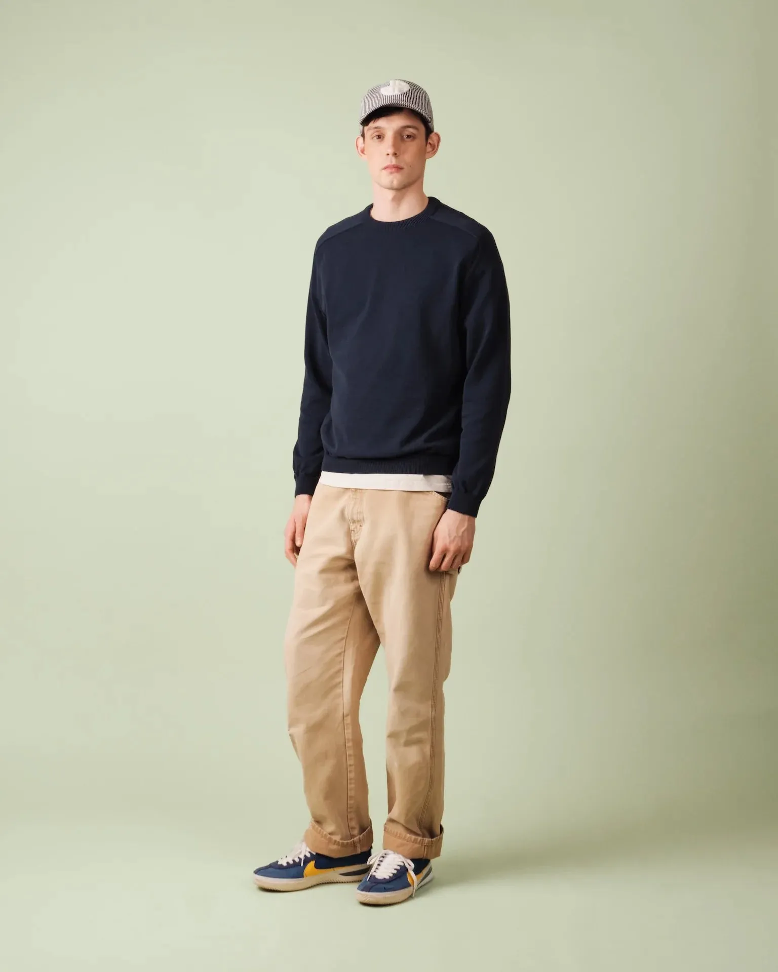 MultiDirectionalFlex Match Fit Nitto Sevan Hammer Knitted Sweater Navy Blue