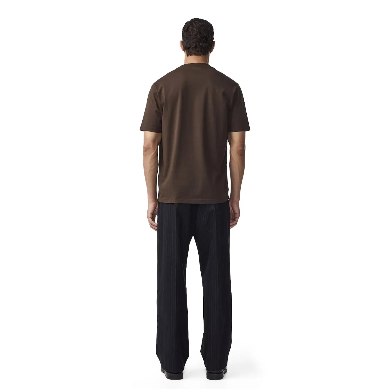 Stretch Knit Sleek Design Fit NN07 Adam Casual Logo Pima T-shirt Demitasse