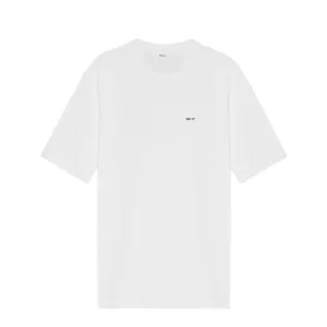 NN07 Adam Casual Logo Pima T-shirt White Pilling Resistant Finish Soft and Stylish