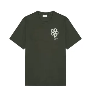 Christmas NN07 Pedro Embroidery Organic Cotton T-Shirt Dark Army