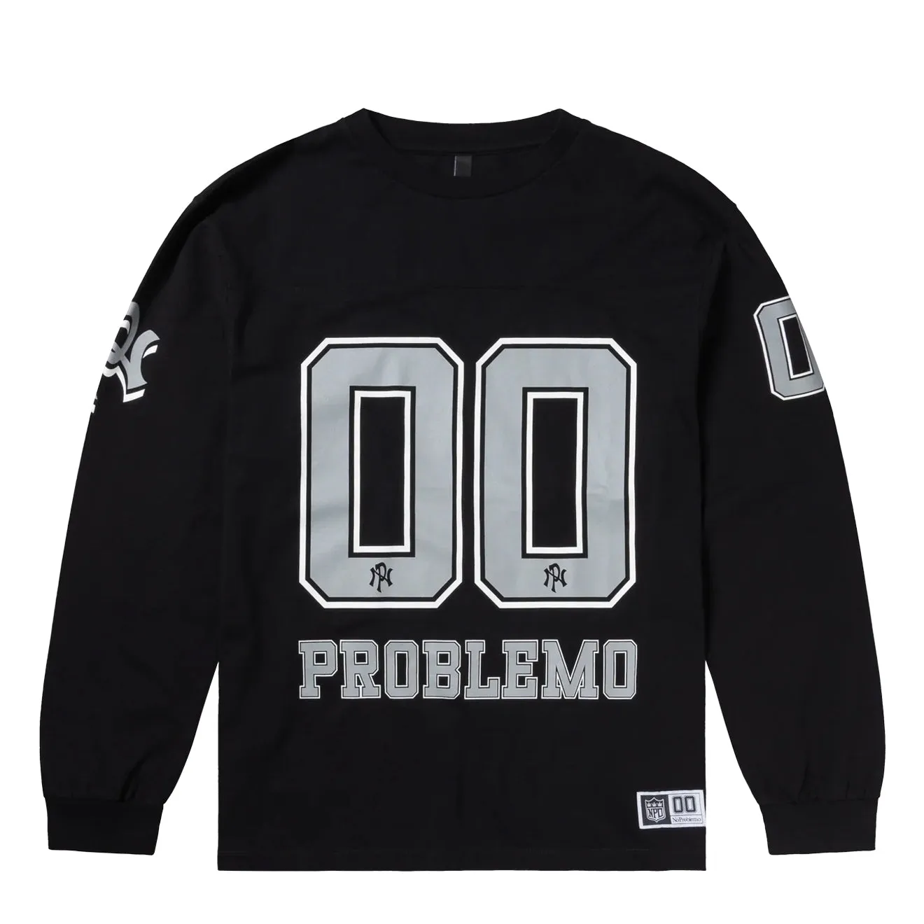 Comfy Design No Problemo NP00 Sports Cotton L/S Jersey Black