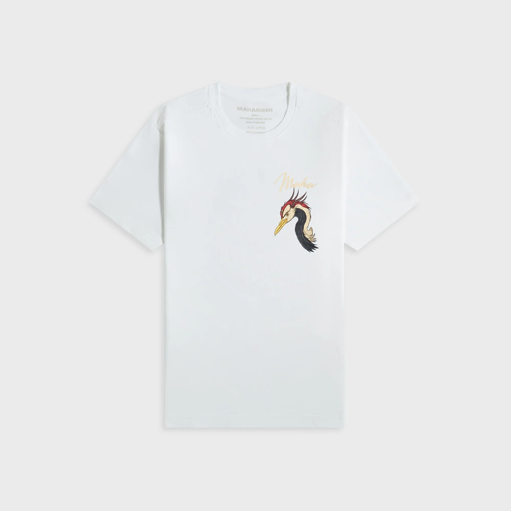 Polka Dot Pattern Maharishi Year of the Crane Tee - White